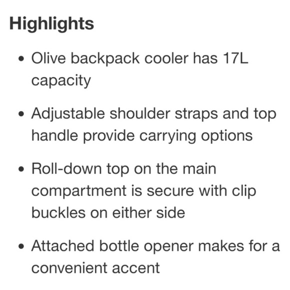 🆕😍 NEW Hunter cooler backpack bag - Picture 7 of 8